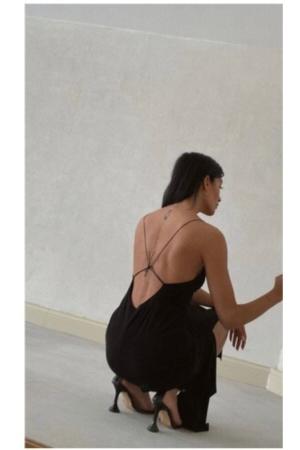 Backless Single Slit Dress