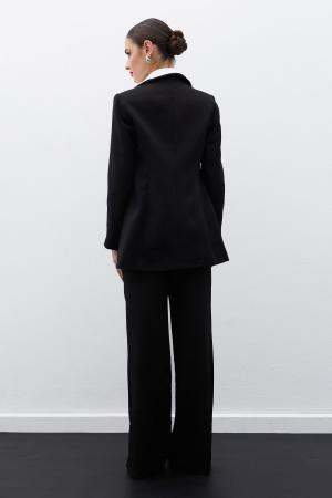 Mono Collar Classic Jacket - Black