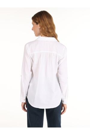 white long sleeve blouse