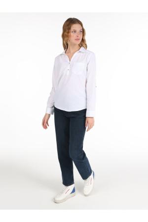 white long sleeve blouse