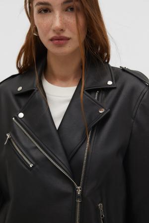 faux leather jacket