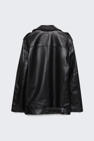 faux leather jacket