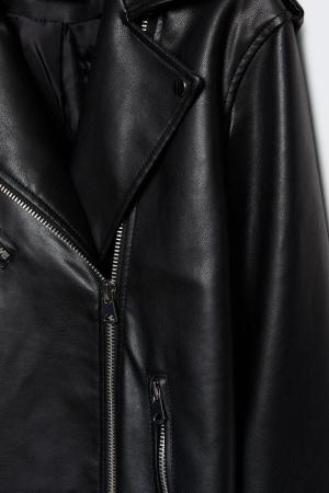 faux leather jacket