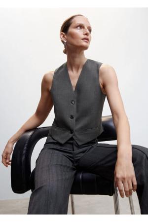 Buttoned Suit Vest