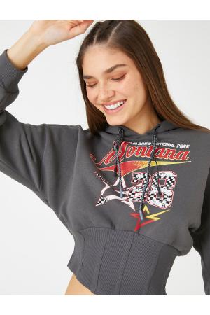 Crop Sweatshirt Hooded