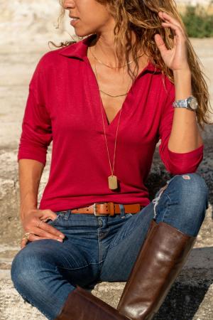 Polo Neck Blouse