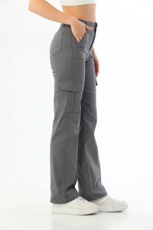 Lycra High Waist Wide Leg Trousers