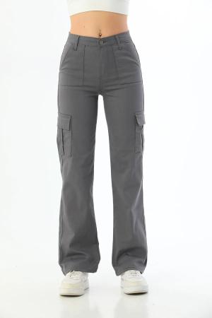 Lycra High Waist Wide Leg Trousers