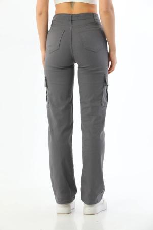 Lycra High Waist Wide Leg Trousers