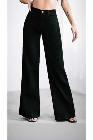 Wide leg lycra jeans