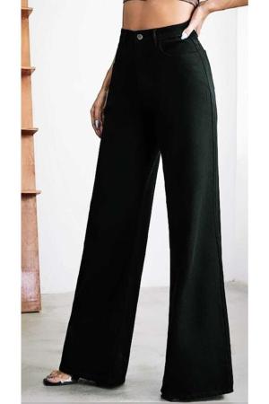 Wide leg lycra jeans