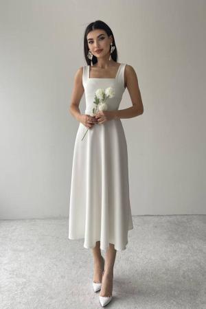 White satin dress