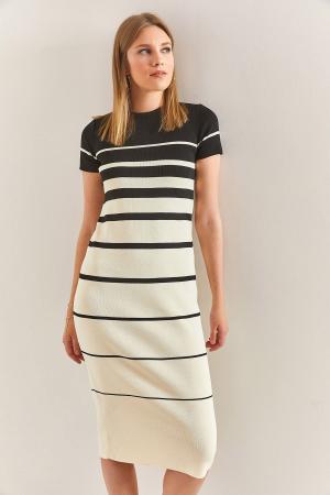 Women's Striped Knit Dress