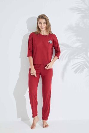 Burgundy Pajama Set