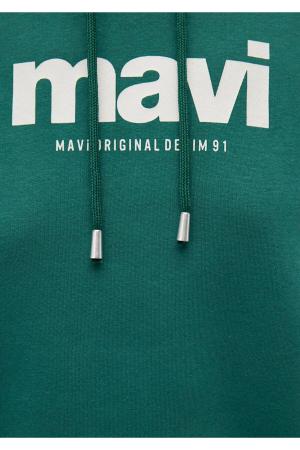 Hooded Green Sweatshirt