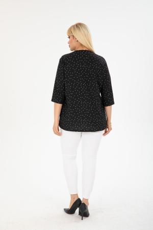 Black Dot Patterned  Blouse
