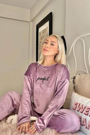 Women's velvet pajama set