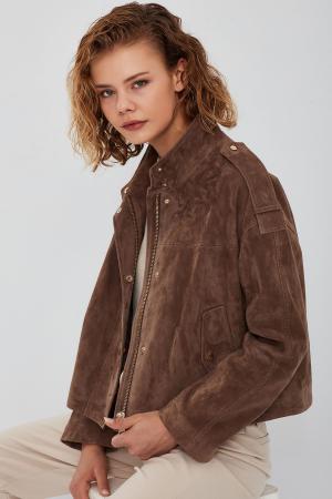 Oversize Suede Leather Jacket