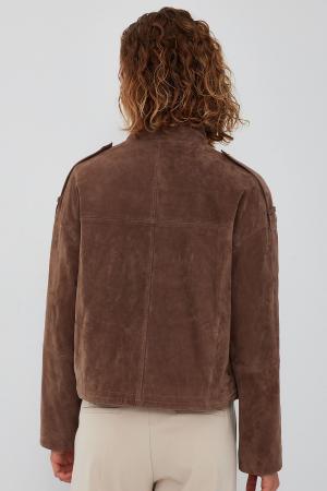 Oversize Suede Leather Jacket