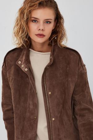 Oversize Suede Leather Jacket