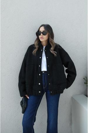 Oversize Bomber Jacket Coat