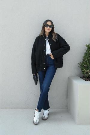 Oversize Bomber Jacket Coat