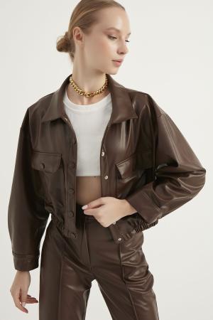 Women's Faux Leather Jacket