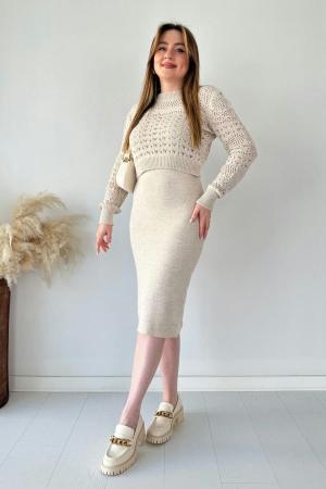 Two Piece Sweatshirt Dress