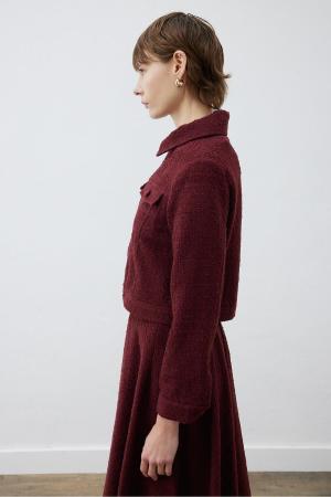TRACK JACKET BURGUNDY