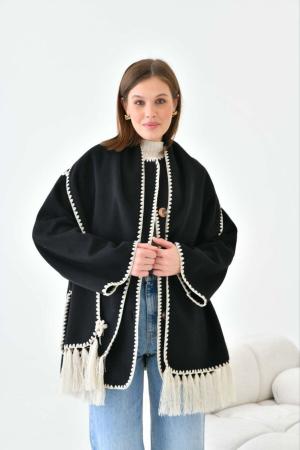 black jacket coat