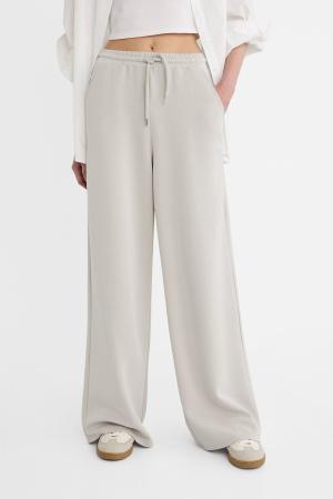 Soft textured palazzo trousers