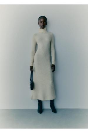 Turtleneck knit dress
