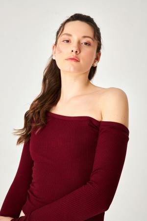 Burgundy Blouse
