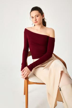 Burgundy Blouse