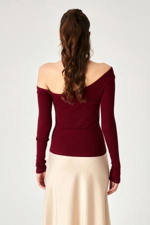 Burgundy Blouse