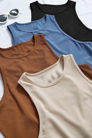 4 Piece Crop Top Set