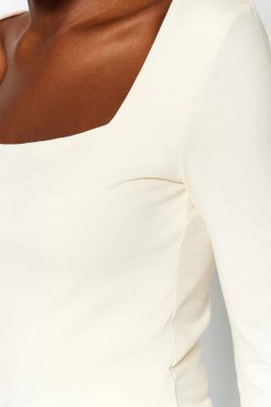Cotton knitted blouse