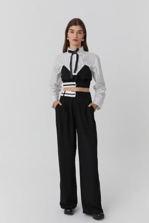High waisted cloth pants