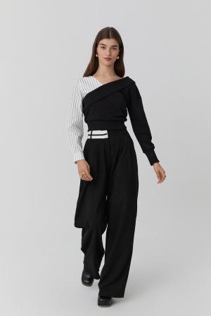 High waisted cloth pants