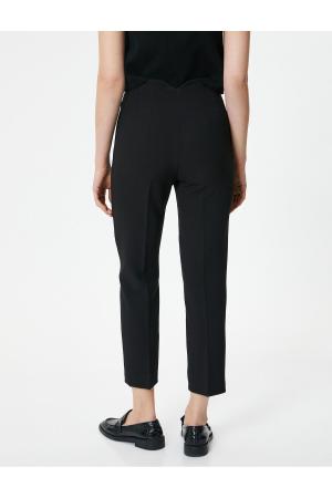 Fabric Trousers High Waist