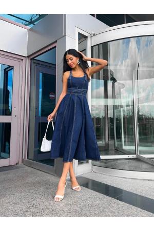 Denim Midi Dress