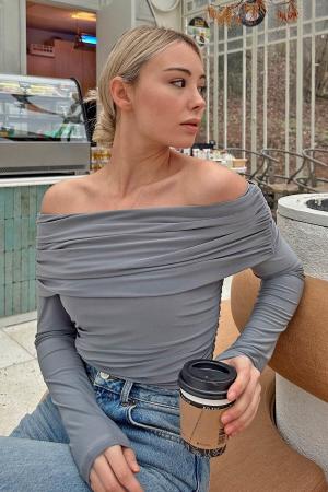 Open Shoulder Blouse