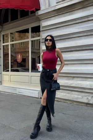 Burgundy Blouse