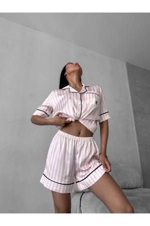 Silk Satin Shorts Pajama Set