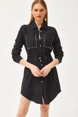 Women's Black Shirt Dress