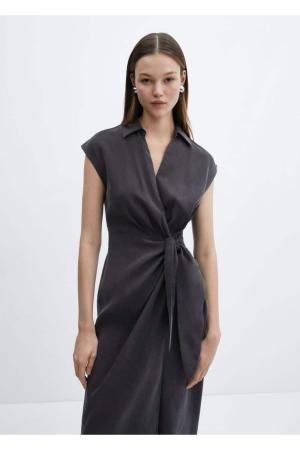 Modal dress with bow