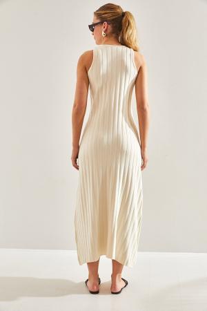 Women's Buttoned Knitwear Dress