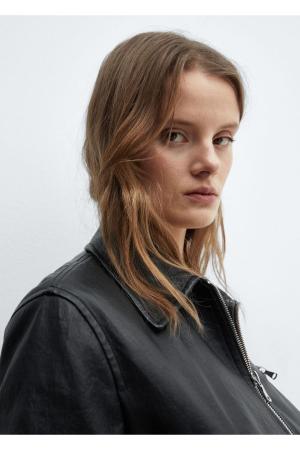leather coat