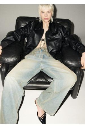 leather coat