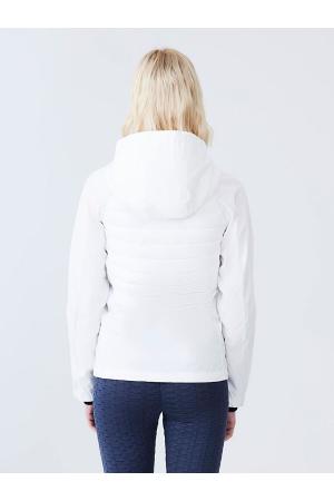 Hooded Zippered White Jacket